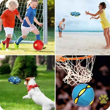 Carregar imagem no visualizador da galeria, BOLA MÁGICA 2 EM 1: VIRA DISCO VOADOR COM LED! DIVERSÃO TOTAL
