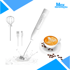 MINI MIXER ELETRICO BATEDOR — CAFÉ CREMOSO EM SEGUNDOS!