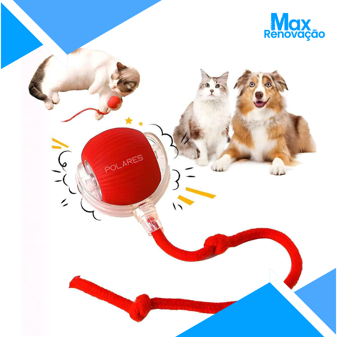 Bola Inteligente para Pets – Brinquedo Interativo Automático Recarregável