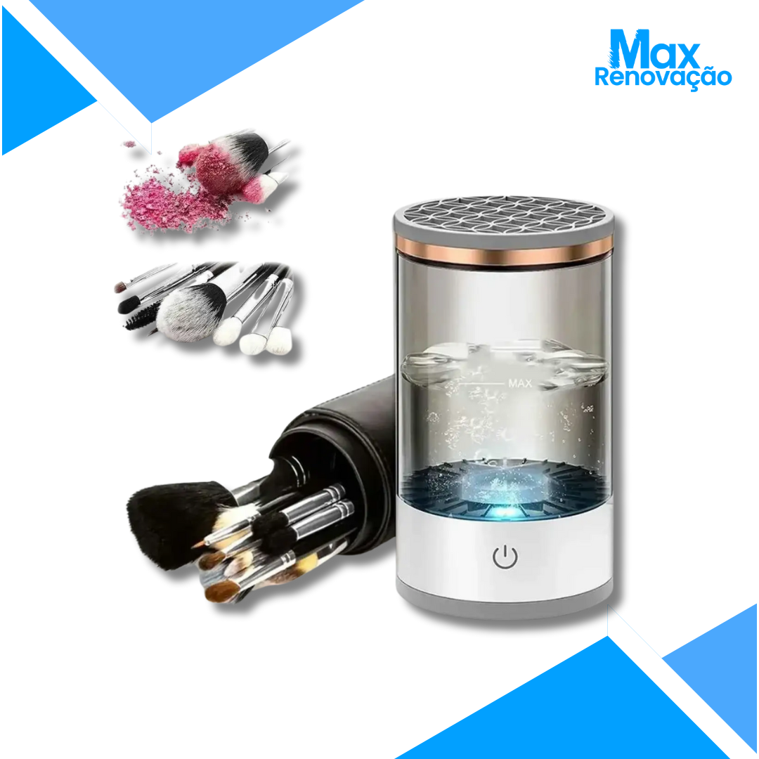 Limpador de Pincel Eletrico Automático - O Melhor Higienizador para Profissionais e Amantes da Maquiagem