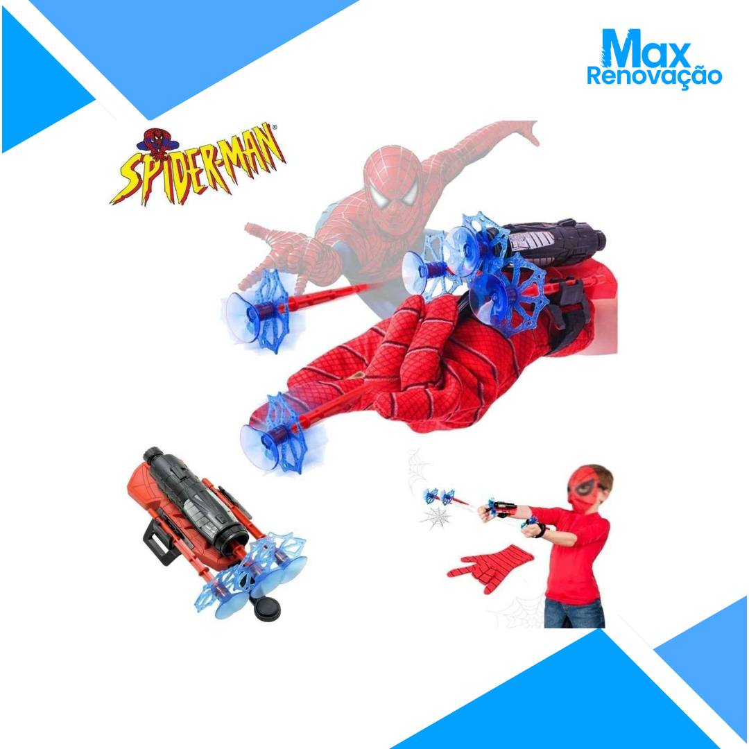 Lançador de Teia Homem-Aranha Infantil com Luva de Teia - Presente Perfeito!