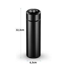 Carregar imagem no visualizador da galeria, Personalizado - Garrafa Térmica com LED e Termômetro (500ml) - Branco

