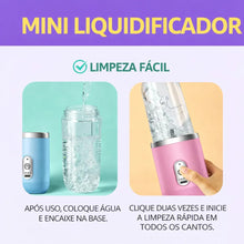 Carregar imagem no visualizador da galeria, Mini Liquidificador Portatil Mixer Shakeira 400ml 2 Copos
