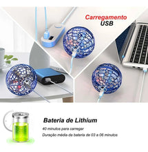 Carregar imagem no visualizador da galeria, BOLA VOADORA SPINNER COM LED — O BRINQUEDO QUE FLUTUA!
